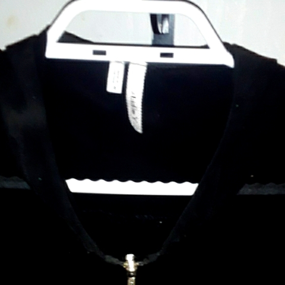 Black Sheer Top Half Sleeve size Small - Picture 4 of 5